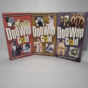 Time-Life Doo Wop Gold VHS Lot (3) – Rock Rhythm & Doo Wop – Excellent